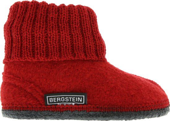 Bergstein Cozy Sloffen Kinderen - Red - 8718191065938