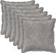 vidaXL Kussensloop HOUTEN Lichtgrijs 50 x 50 cm (6 stuks)