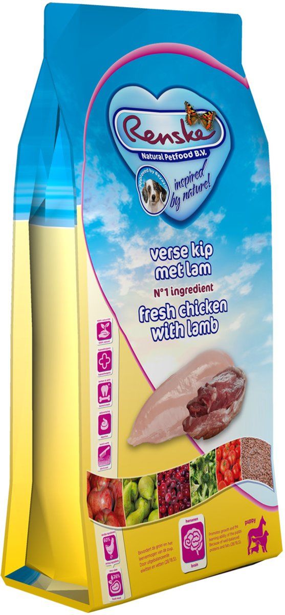 RENSKE super premium puppy kip / lam hondenvoer 12 kg