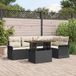 Prolenta Maison Exclusive - Tuinset met 6 zitplaatsen, zwart, van polyrotan