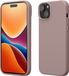 kwmobile Case voor iPhone 15 - Slank TPU-Hoesje met Zachte Afwerking - In licht oudroze