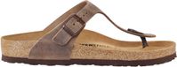 Birkenstock Gizeh Teenslippers Bruin Nubuck Leer Unisex Maat 46