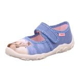 superfit BONNY meisjes Slipper - Blauw (Multicolore 8400) - Maat 33