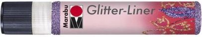 Merkloos Marabu Glitter liner 25 ML - Lavendel