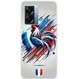 Oppo Bedrukt siliconen hoesje compatibel met Oppo A77 5G, Oppo A57 4G, Oppo A57 5G Coq francais