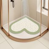 Shenzhen Haorui Industrial Technology Co., Ltd. Tapis de douche d'angle, antidérapant, 60 x 60 cm, vert, PVC