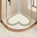 Shenzhen Haorui Industrial Technology Co., Ltd. Tapis de douche d'angle, antidérapant, 60 x 60 cm, vert, PVC