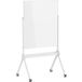 SpeaKa Professional Tableau magnétique en verre SP-MMW-001 (l x h) 904 mm x 1103 mm Blanc Avec bac de rangement, Avec aimants Pied à quatre branches avec 4 roulettes