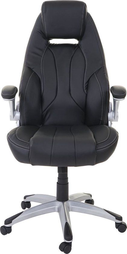 MCW Bureaustoel MCW-A65, bureaustoel directiedraaistoel, kunstleer MVG-gecertificeerd ~ zwart