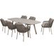 4 Seasons Outdoor Puglia Manolo dining tuinset keramisch 240x103xH75 cm 7 delig latte Taste 4SO