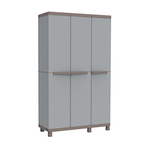 Terry C-Rattan 102a Multifunctionele Kast - Rotan Look - 102 x 39 x 170 cm