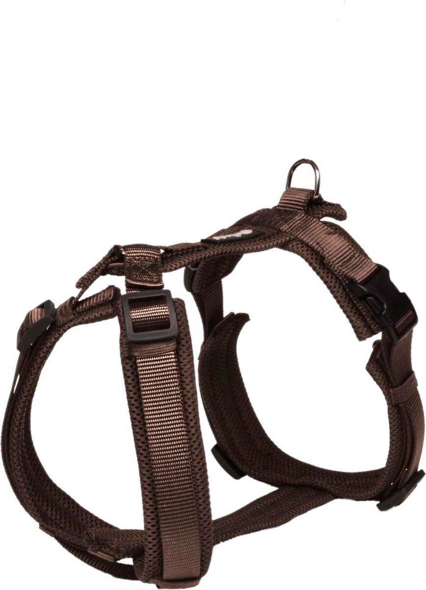 Petlando Mesh Y-Comfort Harness M Mokka - Hondentuig - Buikomtrek: 50-74 cm, Nekomtrek: 46-74 cm