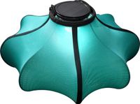NeXtime Lampenkap 40cm-Lantaarn-Elastische Stof-Turquoise 'Lumi'