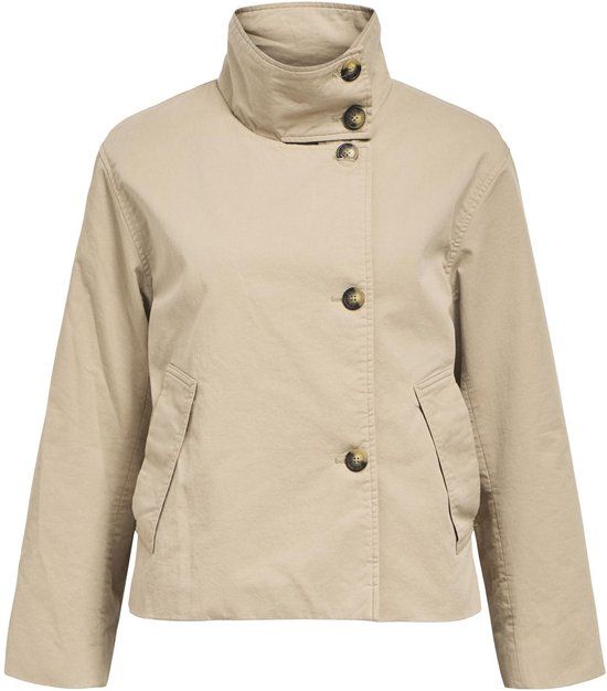 Object Objgro Re Short Jacket Women's Summer Jacket - Taupe - Size 38