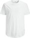 Jack & Jones Grote maat heren T-shirt - ronde hals - Big sizes heren ondershirt korte mouwen - Wit / 7XL