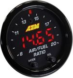 AEM Meter 52mm Wideband zwart