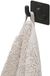 Tiger pinky - porte-serviette double - noir mat