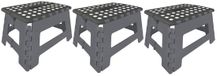 Tabouret - 3x - Pliable - Compact - 29 x 21,5 x 22 cm