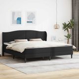 vidaXL Bedframe met hoofdeinde Zwart 180 x 200 cm Kunstleer