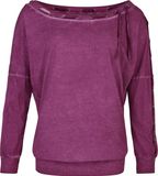 R.E.D. by EMP R.E.D. Rock-Engineered Design paarse overhemd met lange mouwen en oliewash - Dames - S