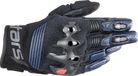 Alpinestars Halo Zomer Motorhandschoenen Mannen 3XL Zwart/Blauw Leer