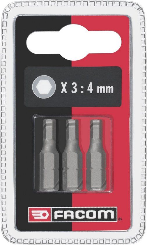 Facom EH104.J3 - Set of 3 Bits - 4 mm - 25 mm