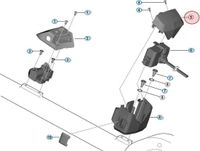 Shimano Steps E6010 Bevestigingsset Boven Zwart