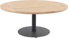 4 Seasons Outdoor Saba low dining teak tafel 160ØxH69 cm met antraciet onderstel Taste 4SO