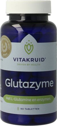 Vitakruid Glutazyme 90 tabletten - Spijsverteringsenzymen met L-Glutamine