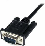 Startech SCNM9FM1MBK 1 m zwarte DB9 RS232 seriële nullmodemkabel F/M