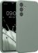 kwmobile Samsung Galaxy A34 5G hoesje - TPU backcover met siliconen coating - Smartphone case in Regenwashed groen