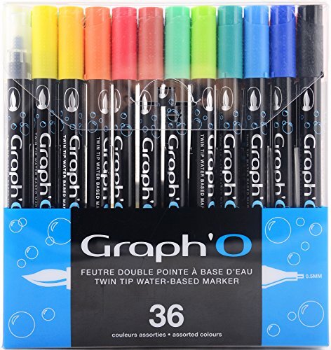 graph'it Graph'O GO00360 Set met 36 verschillende kleuren