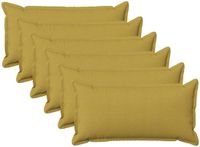 vidaXL Kussensloop Lichtgroen 40 x 80 cm (6 stuks)