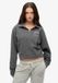 Superdry Athletic Collared Halve Rits Trui Dames Charcoal