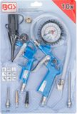 BGS technic BGS Perslucht uitblaaspistool- en bandenvulpistoolset - 10 delig