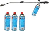 Brûleur de mauvaises herbes / désherbeur sans marque, 4 cartouches de gaz incluses - 76 cm
