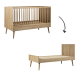 Quax Meegroei Ledikant Flow 70x140 Honey Ash