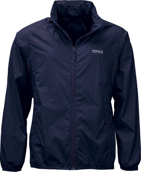 Pro-X Elements Donkerblauw lichtgewicht heren regenjas Packable XXXL