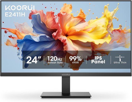 Koorui E2411H - 24 Inch Full HD IPS Monitor - 120 Hz - 6 ms