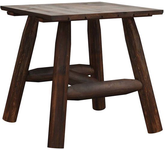 vidaXL Bijzettafel 49x49x50 cm massief vurenhout