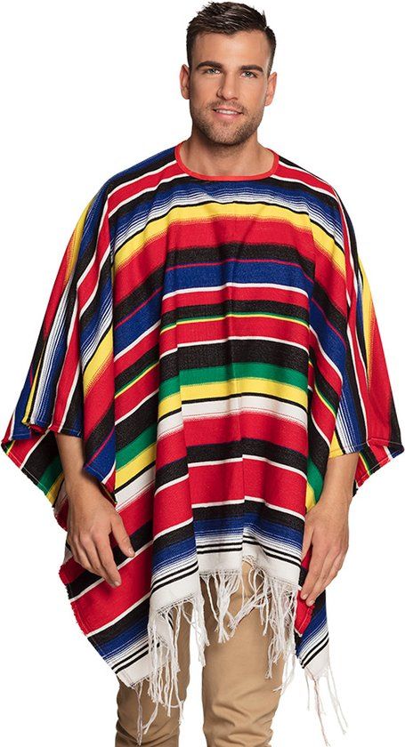 Boland - Poncho Diego (one size) - Volwassenen - Multi