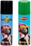 Goodmark Carnaval verkleed haarverf - haarspray - groen en zwart - 125 ml