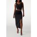 GUESS Eco Aimee Jewel Drap Ski Jet Black A996 Taille: M