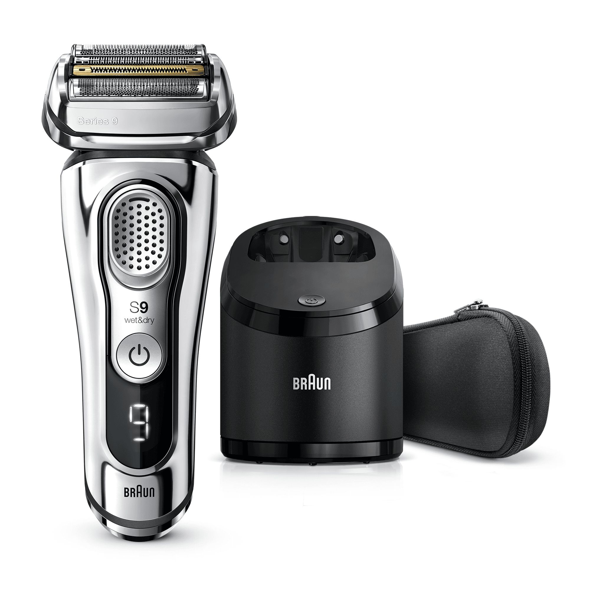 Braun Series 9 9395cc Elektrisch Scheerapparaat - Chroom - Incl. Clean&Charge Station