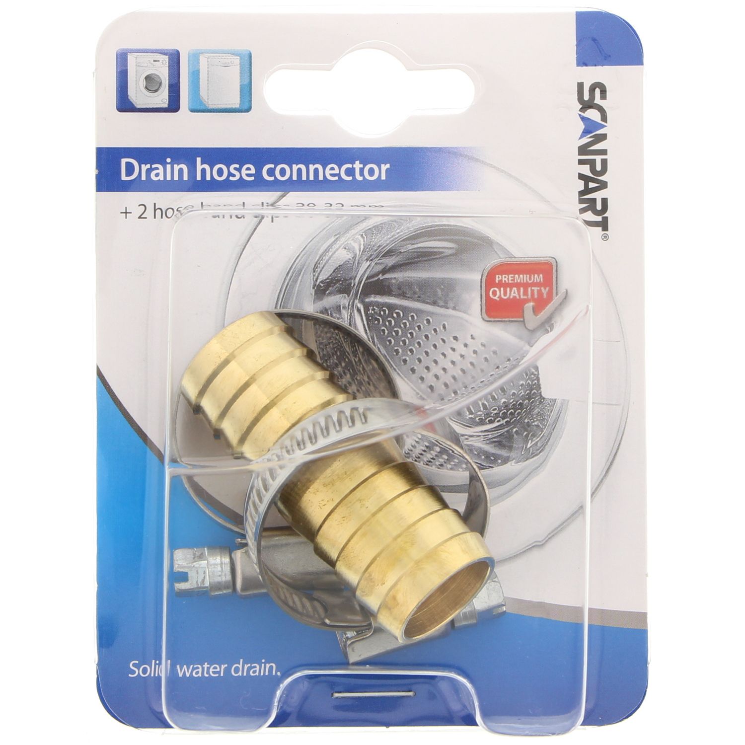 Scanpart Afvoerslangverbinder - Messing