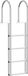 vidaXL - 4-treden - steigerladder - Zilver - Aluminium