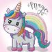 Diamond Dotz Kit d'artisanat licorne arc-en-ciel magique
