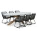 BUITEN living Livorno/Portofino Stone Grey dining tuinset
