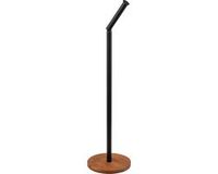 Wenko Serro 2-in-1 toiletrolhouder zwart en bamboe