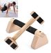 Parallettes - Calisthenics - Barres en bois 25 cm - Antidérapant - Jusqu'à 300 kg